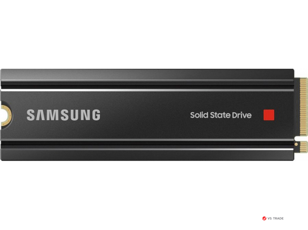 Твердотельный накопитель SSD Samsung 980 PRO (с радиатором) MZ-V8P2T0CW [2 ТБ, M.2 2280 PCI-E, чтение: 7000 МБ/с