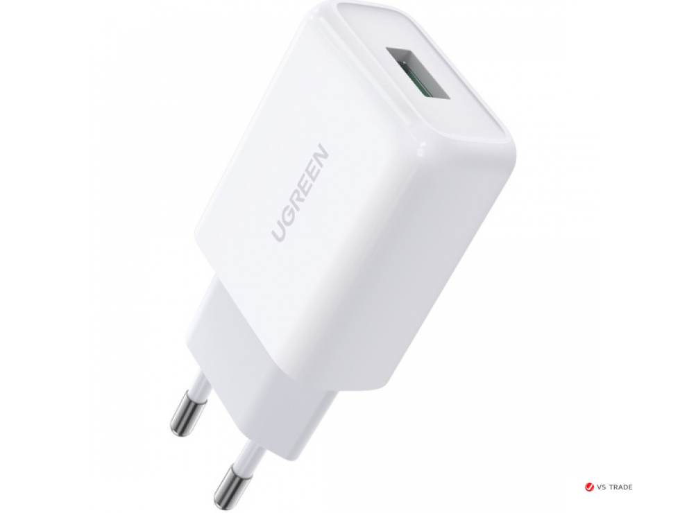 Зарядное устройство Ugreen CD122 QC3.0 USB Fast Charger EU White 10133