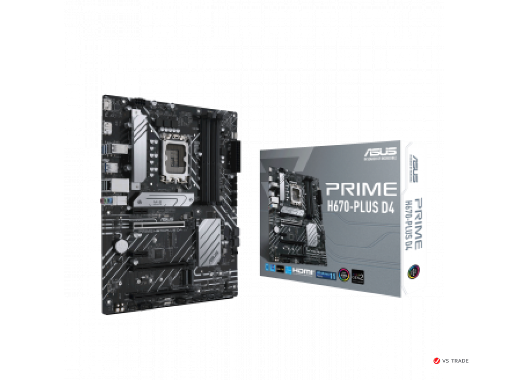 Сист. плата Asus PRIME H670-PLUS D4, BOX