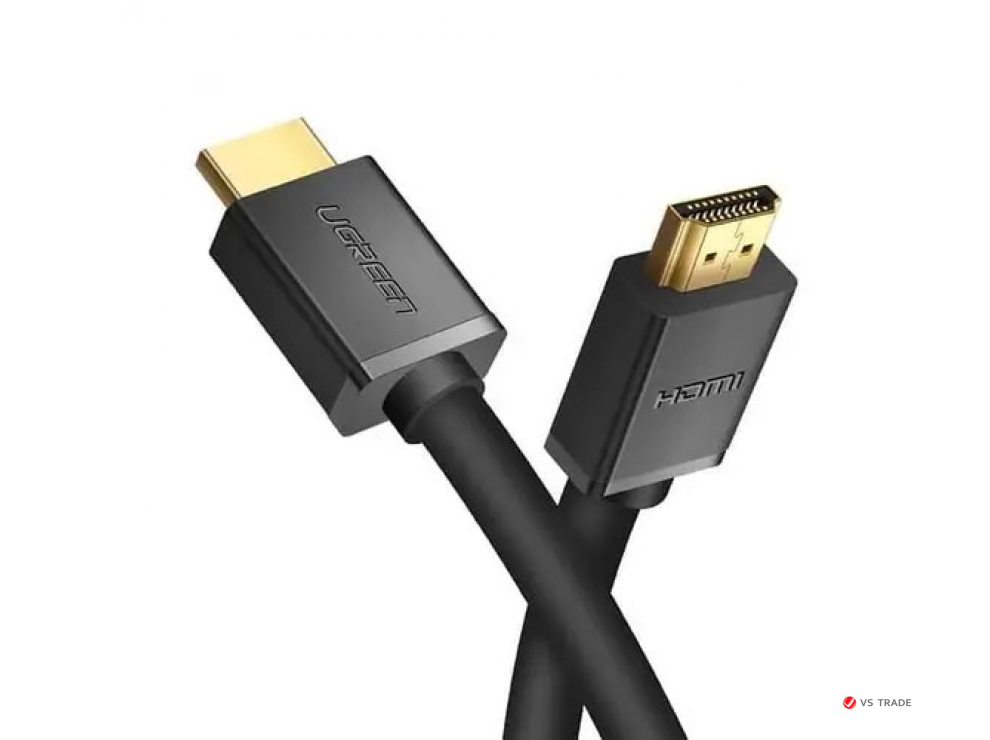 Интерфейсный кабель Ugreen HD104/10107 HDMI 2.0 папа-папа, 2 метра, Черный