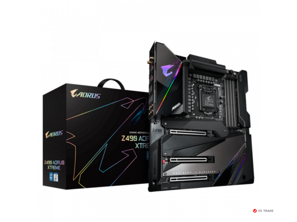 Сист. плата Gigabyte Z490 AORUS XTREME, LGA1200, Z490, 4?DDR4, 6?SATA6, 3?PCI Express 3.0x16, 2?M.2 PCIe3.0x4, Wi-Fi, HD