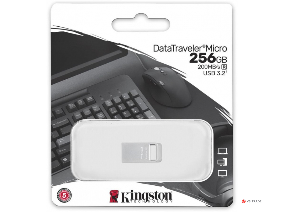 USB- Flash Kingston DTMC3G2/256GB, USB 3.2 Gen 1, 200MB/s Metal