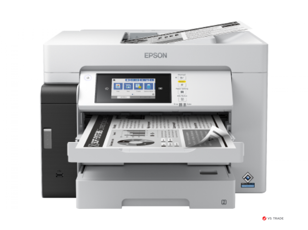 МФУ струйное ЧБ Epson M15180 C11CJ41408, А3+, до 32 стр/мин, ADF, WIFI, LAN, Duplex