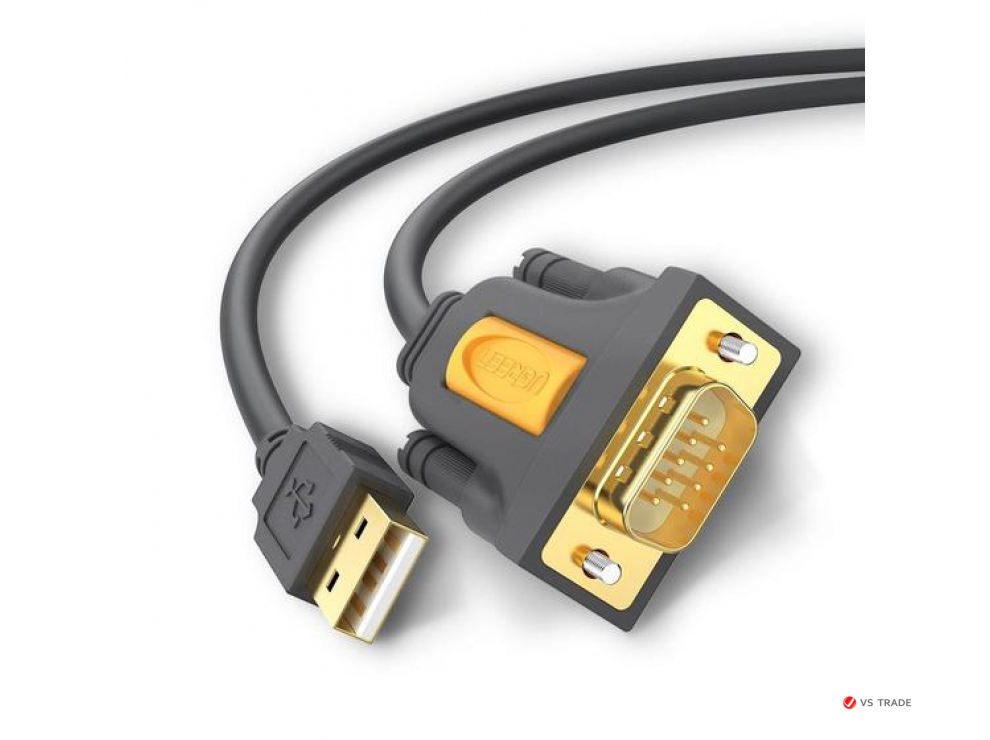 Адаптер Ugreen CR104 USB 2.0 A To DB9 RS-232 Male Adapter Cable 2M, 20222
