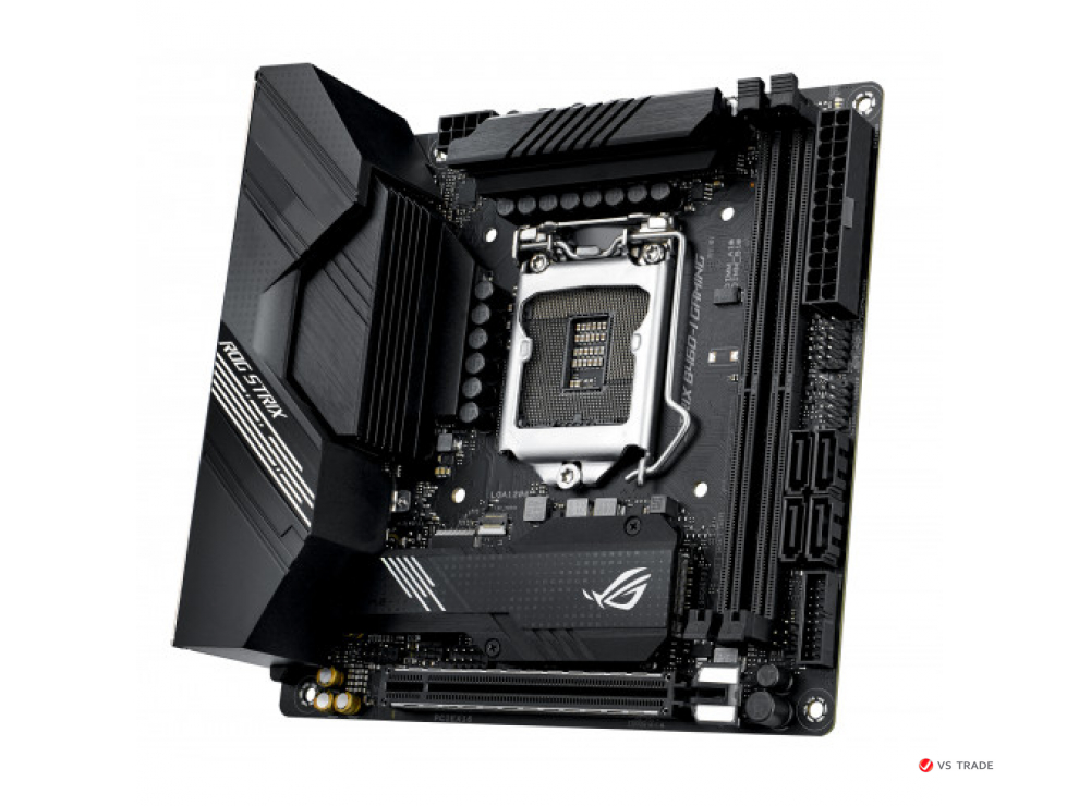 Сист. плата ASUS ROG STRIX H470-I GAMING, H470, 1200, 2xDIMM DDR4, PCI-E x16, M.2, 4xSATA, DP, HDMI, ITX