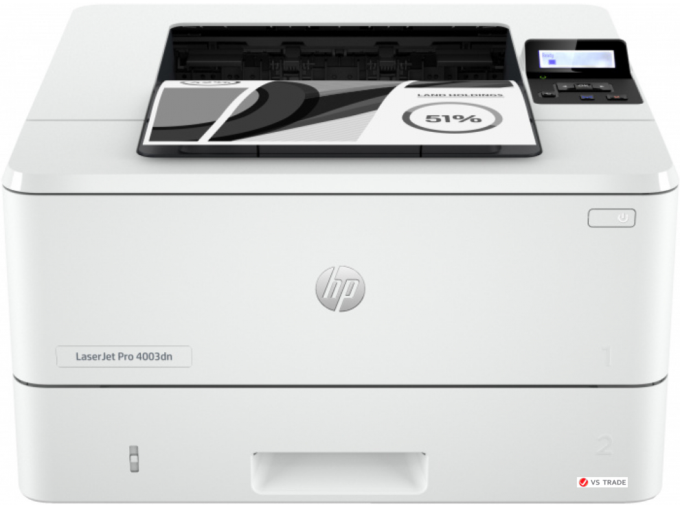 Лазерный ЧБ принтер HP LJ Pro 4003dn 2Z609A, до 42 стр/мин, Duplex, LAN, USB