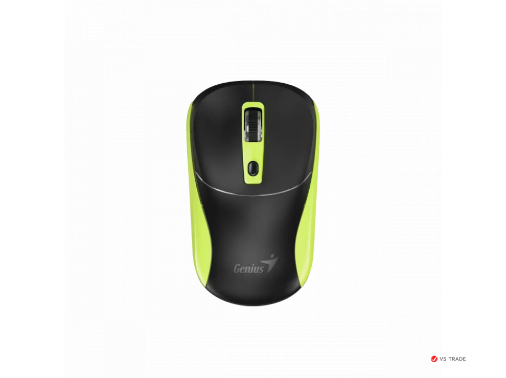 Беспроводная мышь Genius NX-7123 BLK+Green 2.4Ghz/1200dpi/Copilot/31030043403