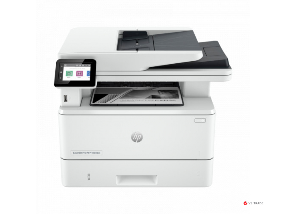 МФУ лазерное ЧБ HP LJ Pro MFP 4103dw 2Z635A, 40 стр/мин, 1,2 ГГц, 512МБ, Ethernet, WIFI
