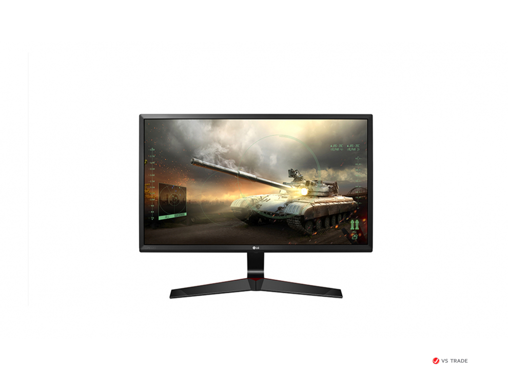 Монитор LG 23,8" [16:9] 1920х1080 IPS, nonGLARE, 250cd/m2, H178°/V178°, 1ms, VGA, HDMI, DP, Tilt, 2Y, Black