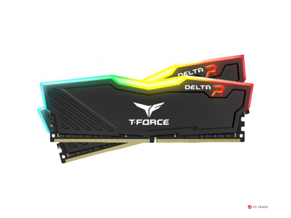 ОЗУ Team Group T-Force Delta RGB 16Gb(8Gb*2)/3200MHz DDR4 DIMM, CL16, 1.35V, TF3D416G3200HC16FDC01