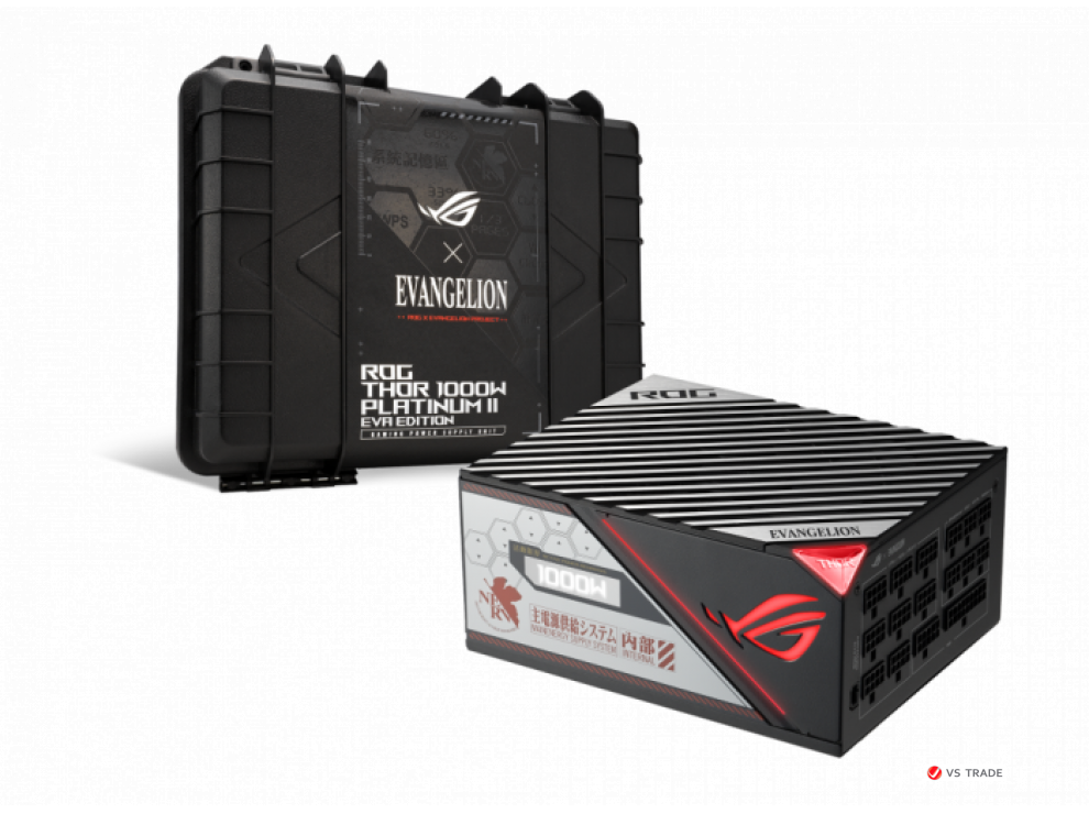 Блок питания ROG-THOR-1000P2-EVA-GAMING 1000W/ATX12V/13.5cm/EU/80+Platinum, Full modular, ROG-THOR-1000P2-GAMING