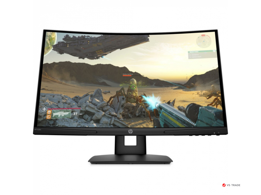 Монитор HP 9FM22AA X24c Gaming 23.6" VA,FHD 144Hz,300cd/m2,H178°/V178°,3000:1,4ms,HDMI,DP,Curv1500R,Black