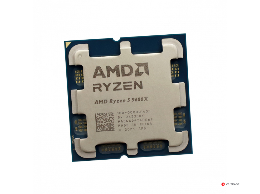 Процессор AMD Ryzen 5, 9600X, AM5, 6C/12T, 3.9GHz base, 5.4GHz Turbo, L3 32Mb, 100-000001405, Tray