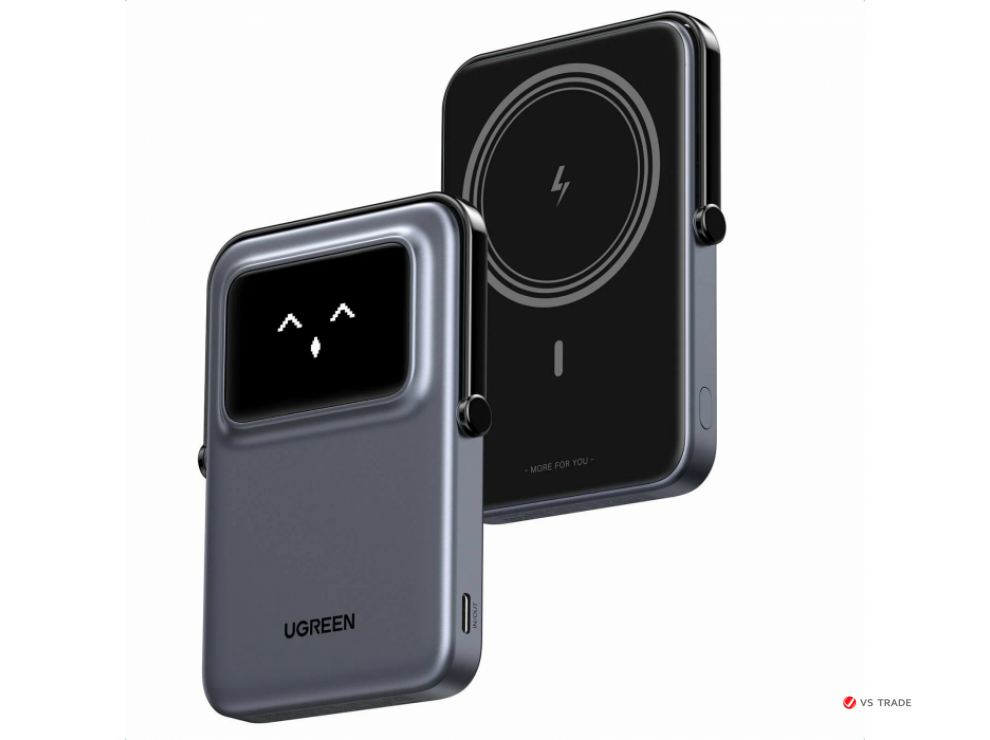 Пауэрбанк UGREEN PB571 35605B 5000mAh Magnetic Wireless Power Bank 35605B USB-C