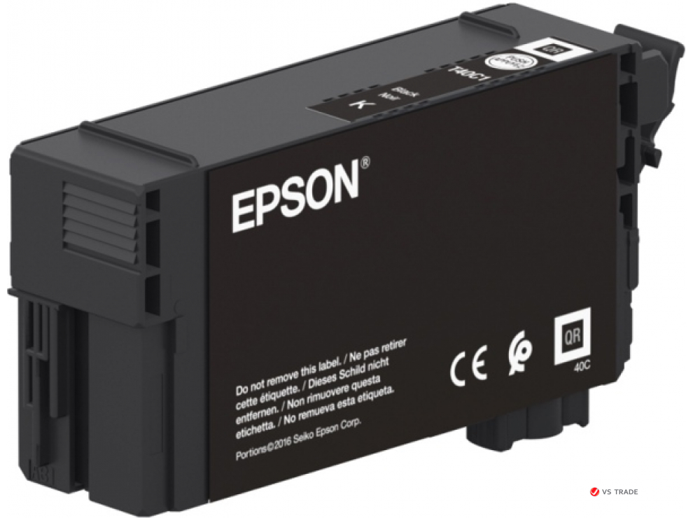 Картридж струйный Epson C13T40C140, (50 мл), черный