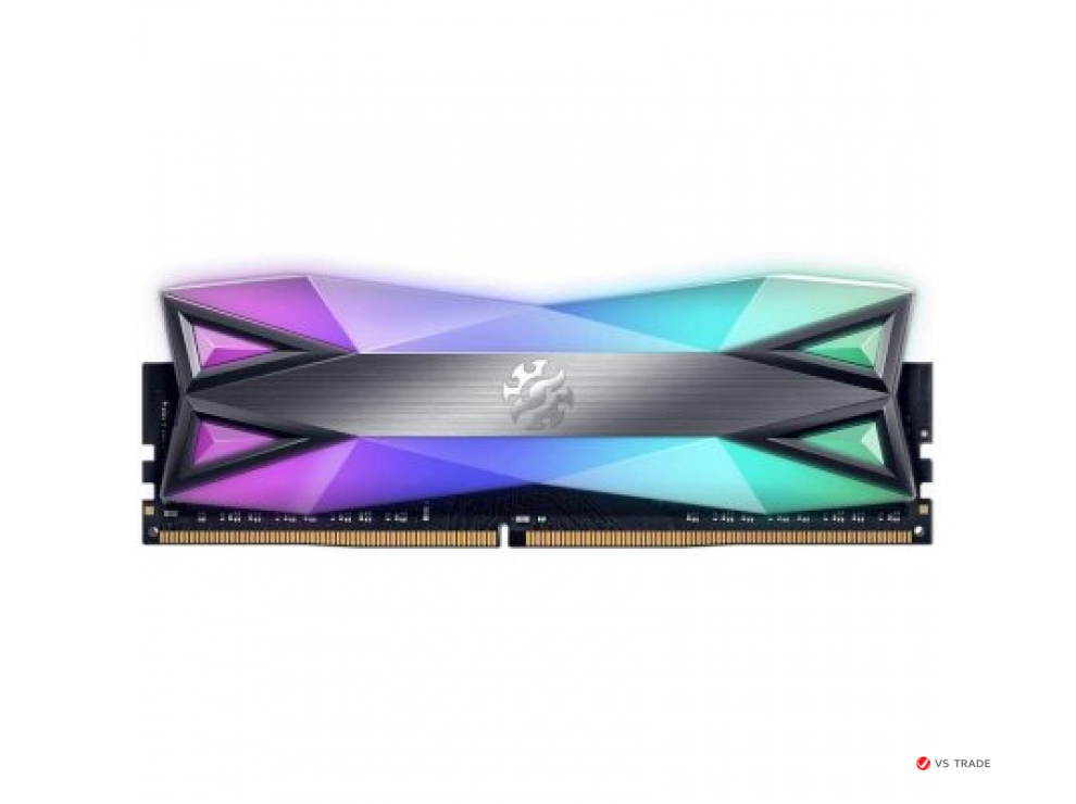 ОЗУ A-Data XPG Spectrix D60G RGB 8Gb 3200MHz DDR4 DIMM, CL16, 1.4v,  AX4U32008G16A-ST60