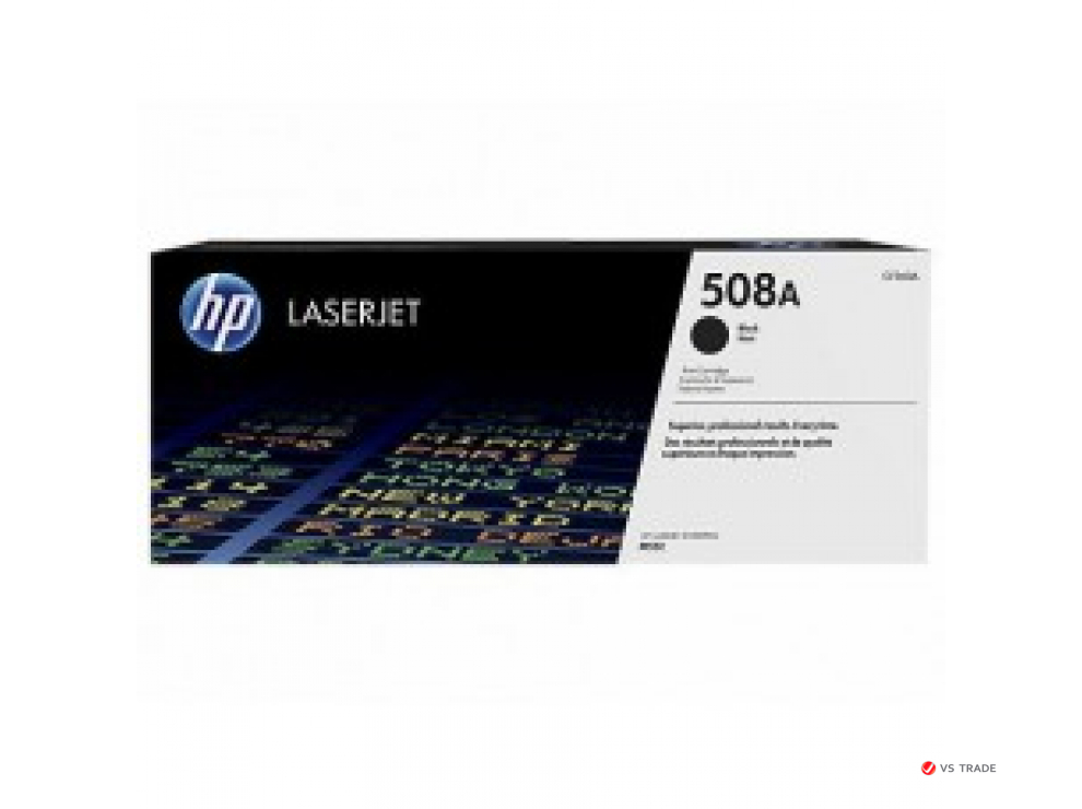Картридж лазерный HP LaserJet 508A CF360A, Черный, совместимость HP Color LaserJet Enterprise M552/553/557