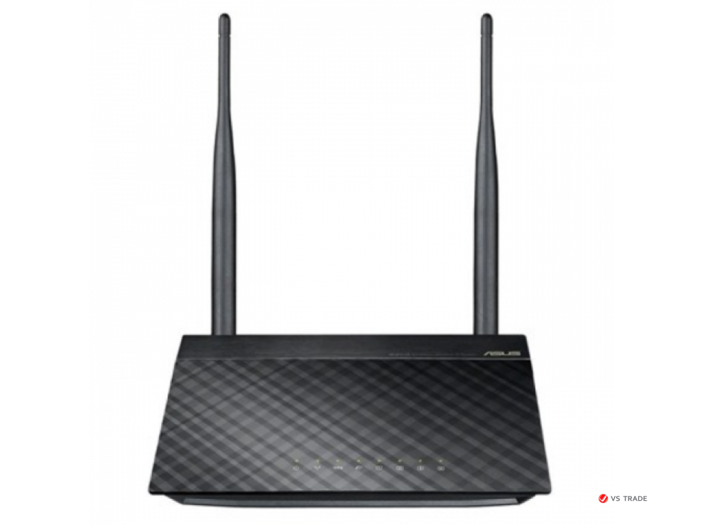 Маршрутизатор Asus RT-N12_VP, 4-port, WiFi, 802.11n, частота 2.4 ГГц, 300 Мбит/с, WEP, WPA, WPA2, 2 x 5 dBi