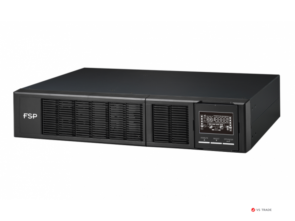 ИБП FSP Clippers 3K 3000W/ батареи 12V 9Ahx6/1 x IEC 320 C19 / 6 x IEC 320 C13/USB Type-B порт и RS-232/ЖК дисплей