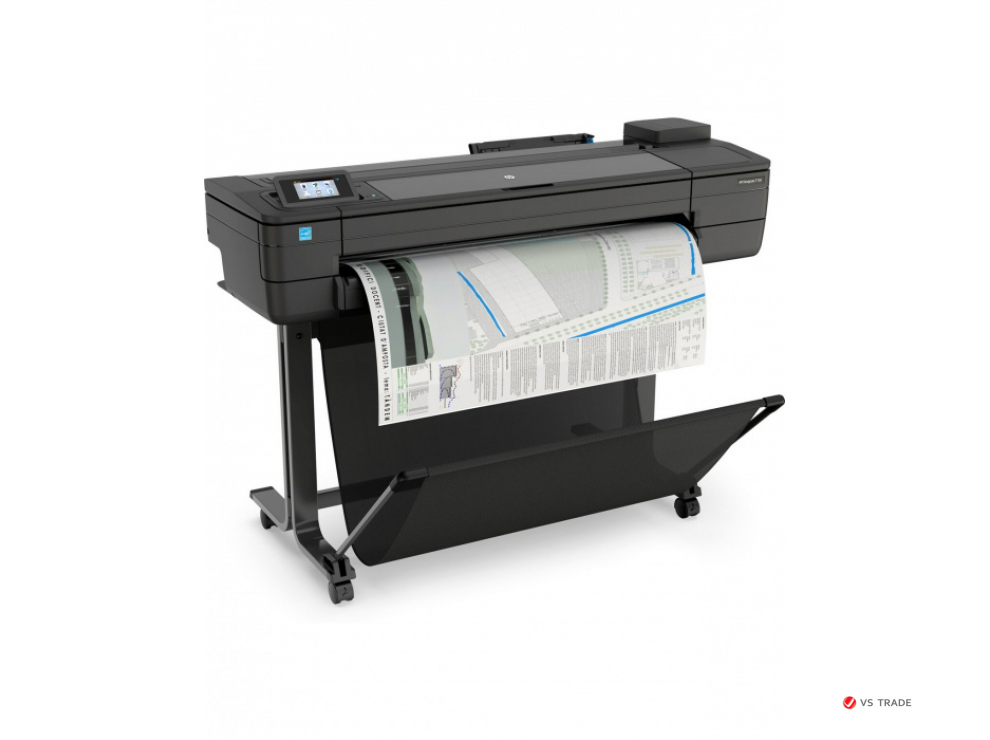 Принтер широкоформатный F9A29D HP DesignJet T730 36in, А0, 25сек/А1, 82 стр в час, 1GB, WIFI, Ethernet