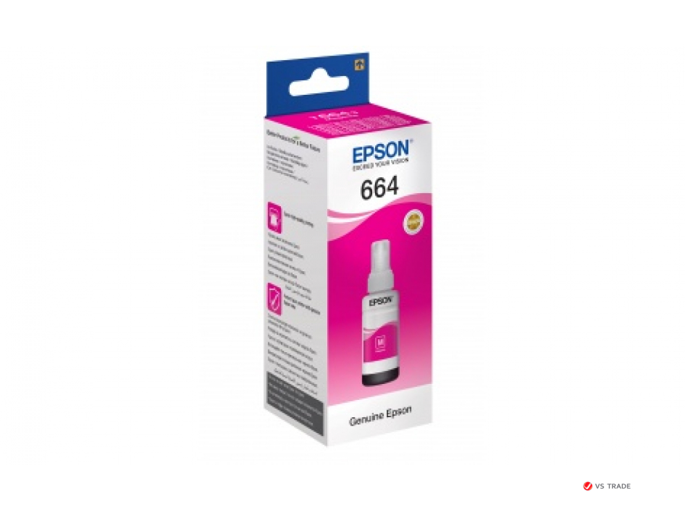 Контейнер с чернилами Epson C13T66434A L100/L200 Magenta ink bottle 70ml