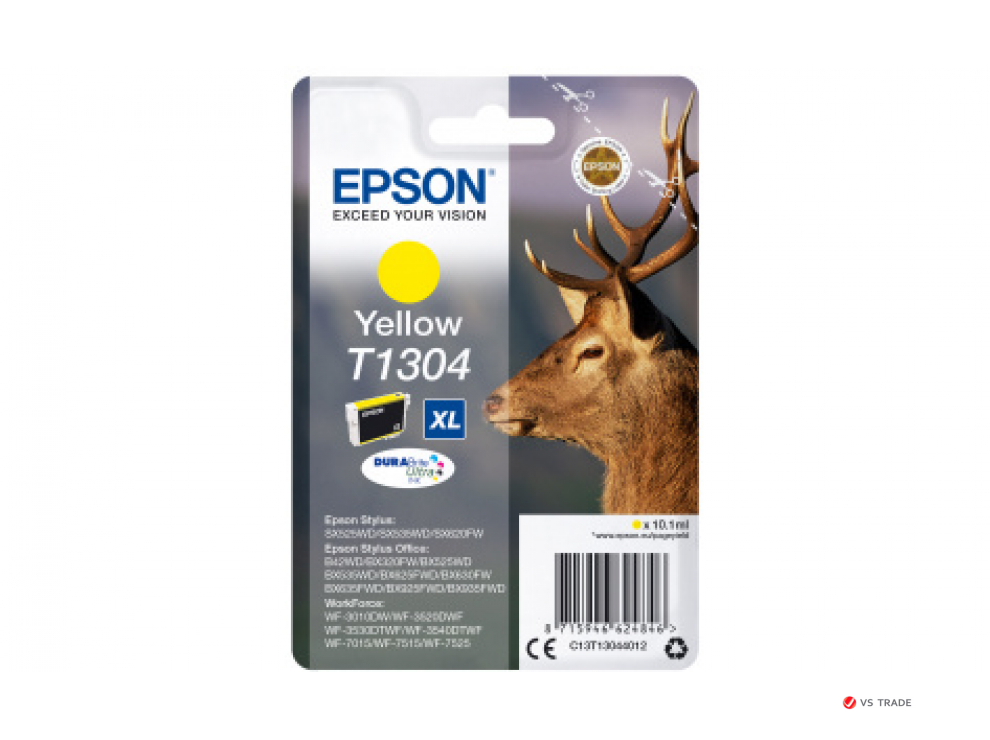 Картридж Epson C13T13044012, B42WD new, желтый