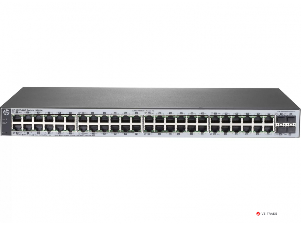 Коммутатор HPE J9984A OfficeConnect 1820 48G PoE+(370W) Switch