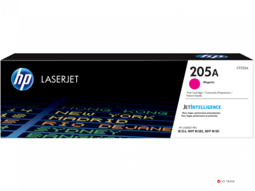 Картридж лазерный HP CF533A, LaserJet 205A, пурпурный