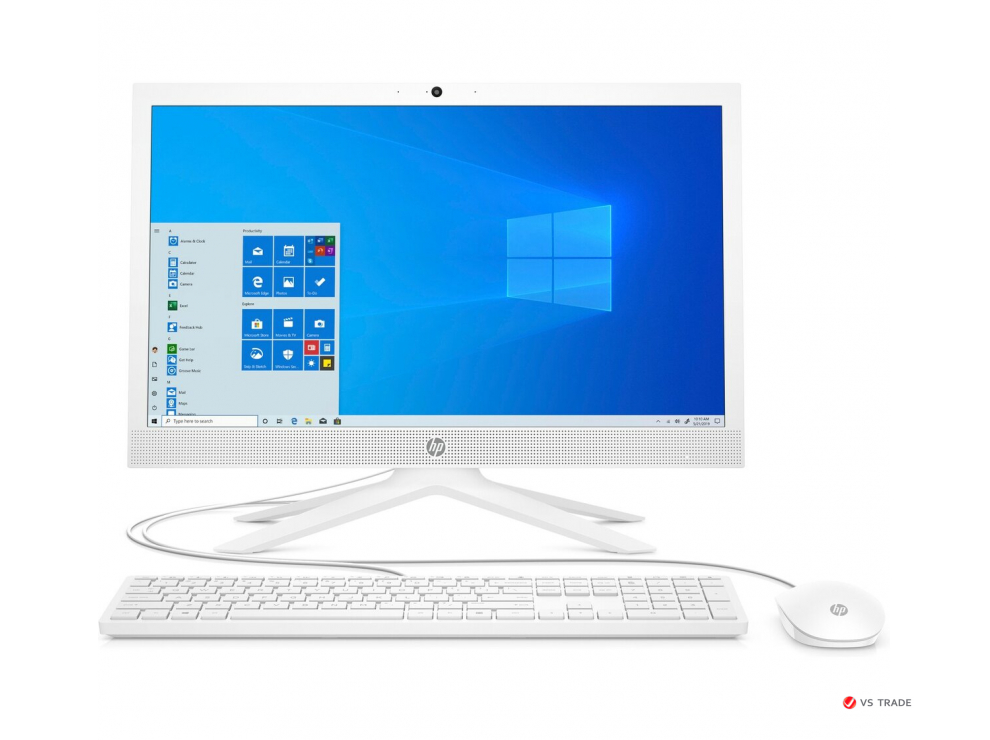 Моноблок HP All-in-One 21-b0023ur PC 20.7 FHD,Pentium Silver J5040,4GB,256GB PCIe,noODD,W10H64,1yw,WiFI+BT,Web HD, White