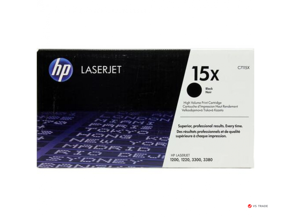 Картридж лазерный HP C7115X, Черный, На 3500 страниц (5% заполнение) для HP LaserJet 1000w/1200/n/1220/33xx mfp