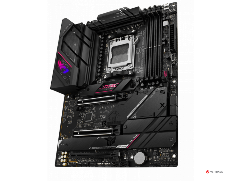 Сист. плата ASUS ROG STRIX B650E-E GAMING WIFI, B560E, AM5, 4xDIMM DDR5, 2xPCI-E x16, 4xM.2, 2xSATA, HDMI, DP, WIFI6,BOХ