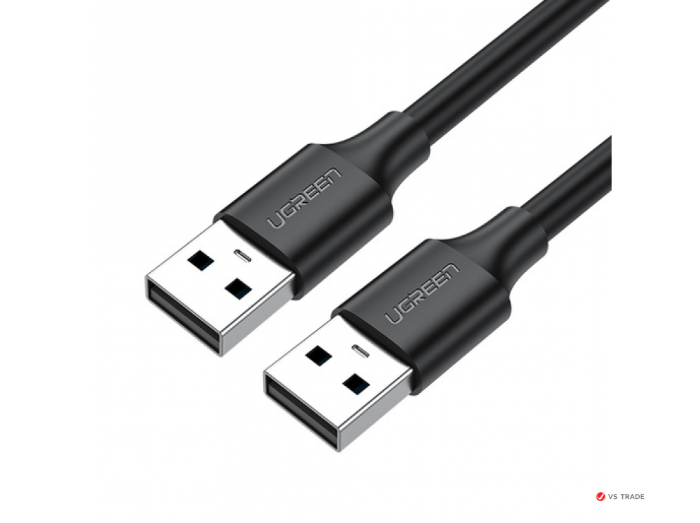 Кабель UGREEN US102 USB 2.0 A Male to A Male Cable 2m (Black) 10311