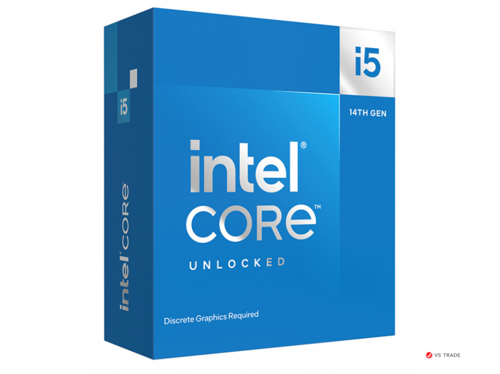 Процессор Intel Core i5-14600KF 3.5GHz (5.3GHz Turbo boost), 14C/20T, (6xP/8xE), 24Mb, TDP125W, LGA1700, BX8071514600KF