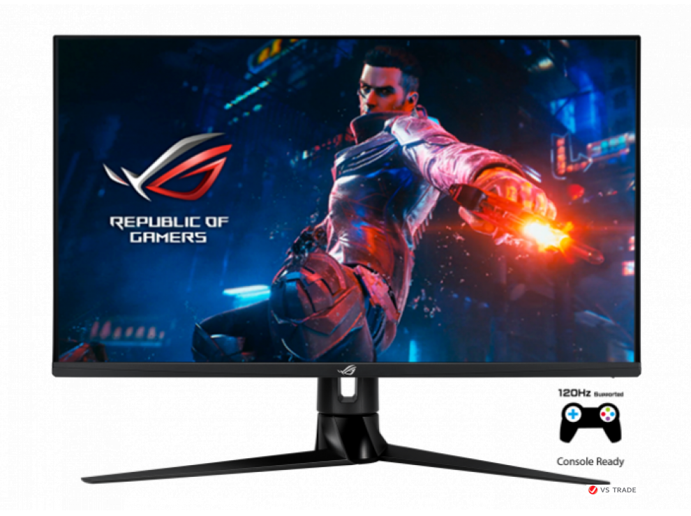 Монитор ASUS PG32UQ 32" IPS,16:9 UHD (3840x2160x144Hz),450cd/m2,1000:1,178/178,1ms,2HDMI,DP,Sp2W,USB Hub,G-SYNC,HDR600