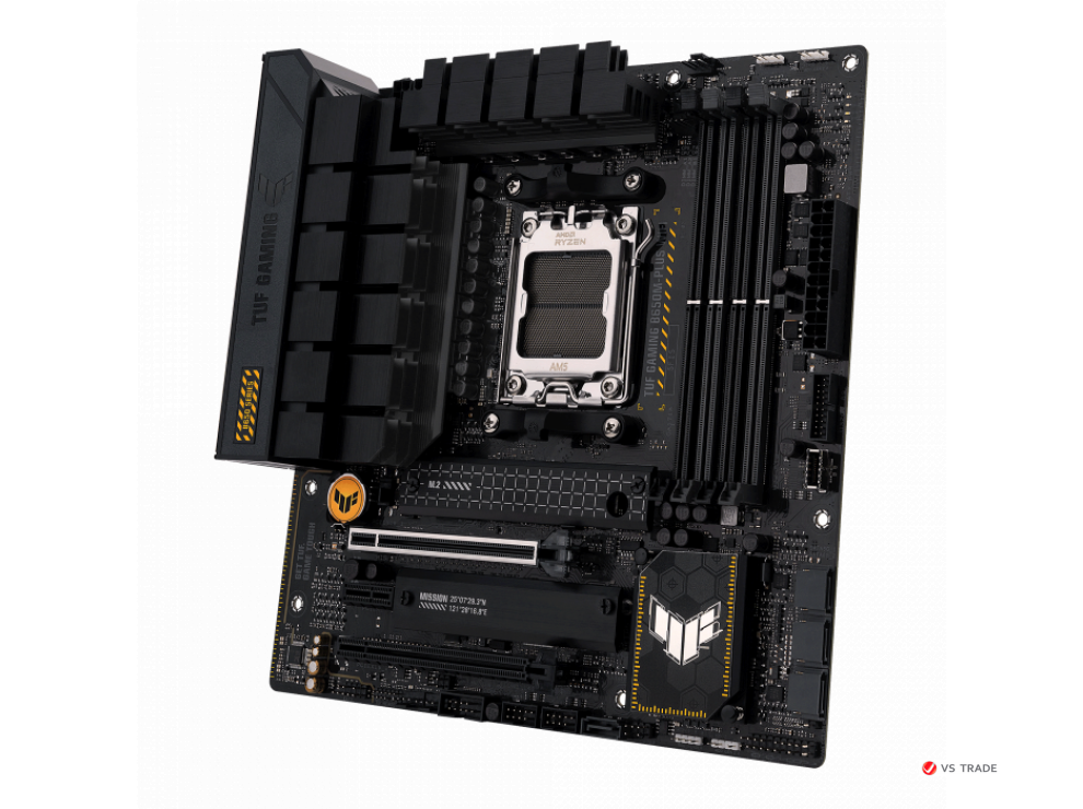 Сист. плата ASUS TUF GAMING B650M-PLUS WIFI, B650, AM5, 4xDIMM DDR5, 2xPCI-E x16 ,PCIe x1, M.2, SATA, HDMI,DP,WIFI6,BOX