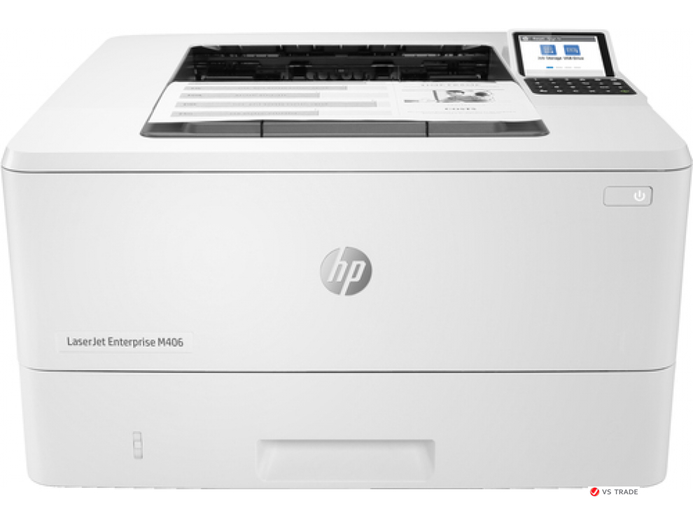 Принтер лазерный монохромный HP LaserJet Ent M406dn 3PZ15A, А4, 38 стр/мин, Ethernet, 1GB, USB 2.0