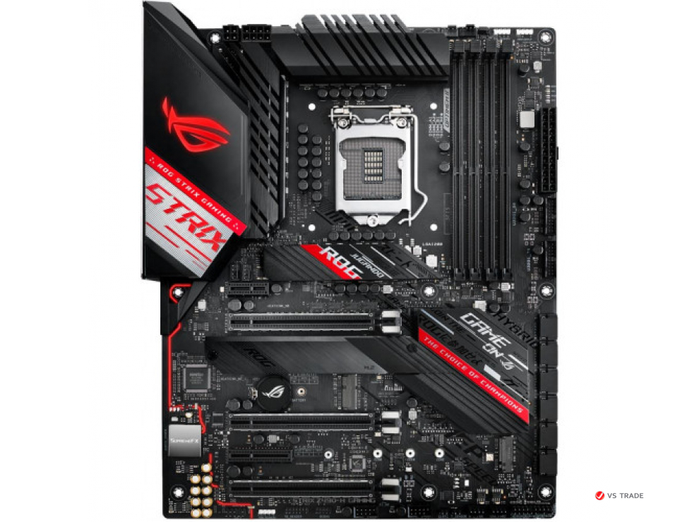 Сист. плата ASUS ROG STRIX Z490-H GAMING,Z490,1200,4xDIMM DDR4,3xPCI-E x16,PCI-Ex1,PCI-Ex4,2xM.2,6xSATA,DP,HDMI,ATX