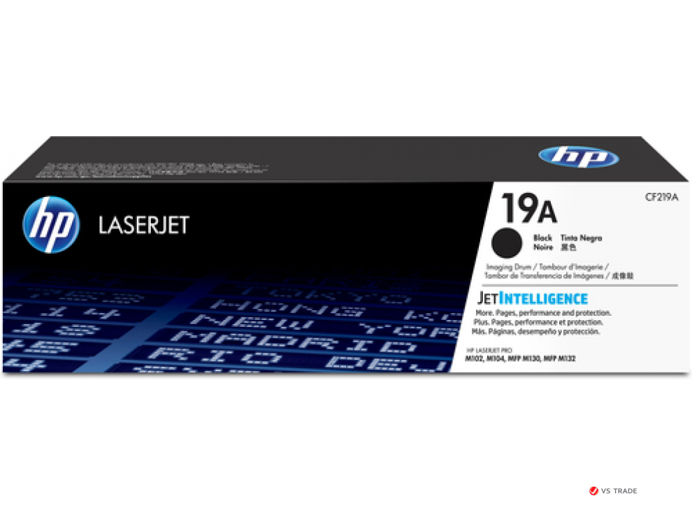 Картридж лазерный HP CF219A, 19A для LaserJet M102, 106, 130, 134