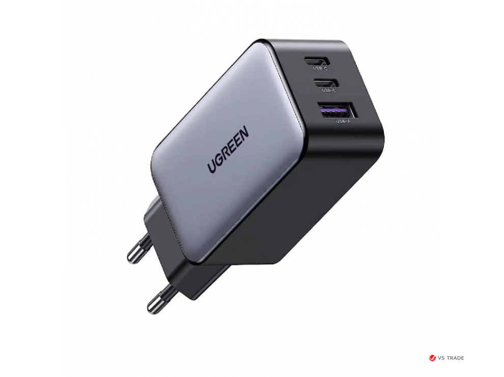 Зарядное устройство Ugreen CD244 10335 USB-A/2*USB-C 65W