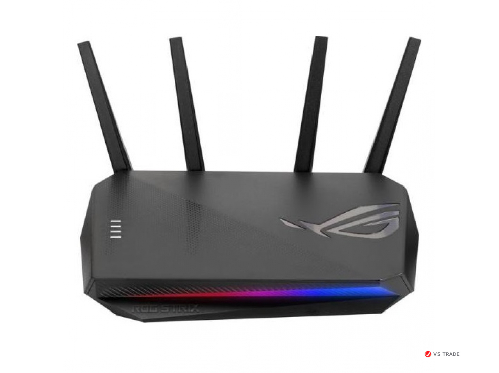 Двухдиапазонный маршрутизатор ROG Strix GS-AX5400:Wi-Fi 6, cовместимость с PS5, Adaptive QoS, VPN Fusion, port fwd, Aura