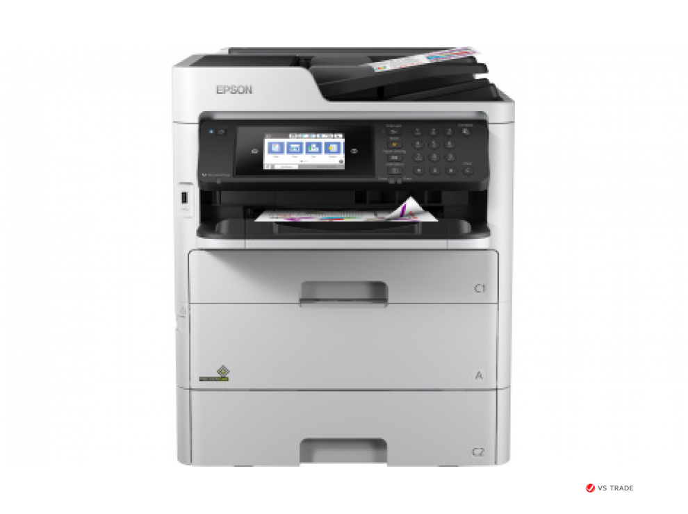МФУ Epson WORKFORCE PRO WF-C579RDWF+EXTRA TRAY, A4, принтер 4800x1200dpi,копир 600x1200dpi,сканер 1200x2400dpi,USB