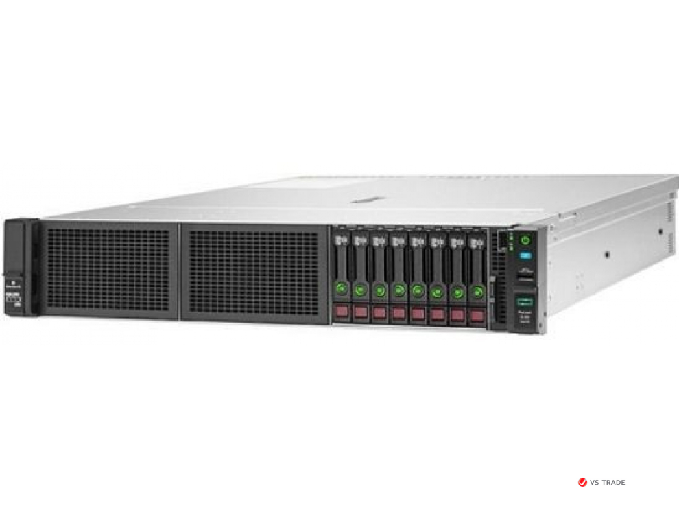 Сервер HPE DL380 Gen10 P24841-B21 (1xXeon4210R(10C-2.4G)/ 1x32GB 2R/ 8 SFF SC/ P408i-a 2GB Batt/ 4x1GbE FL/ 1x800Wp/3yw)