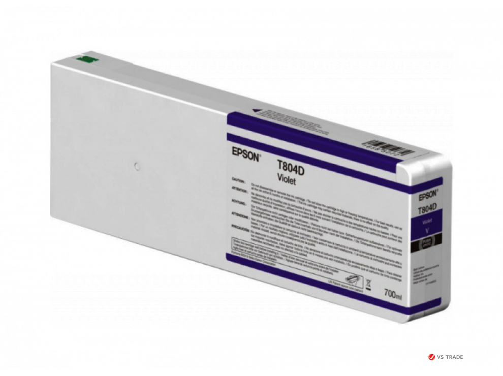 Картридж струйный Epson C13T804D00 для SureColor SC-P7000/9000, повышенной емкости, фиолетвый
