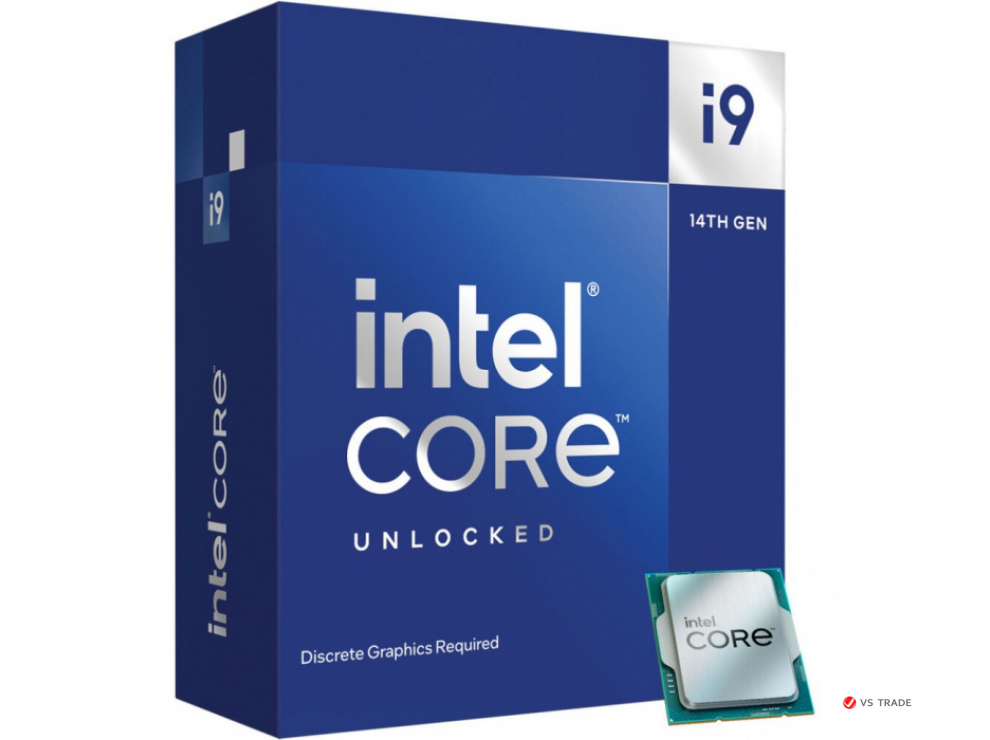 Процессор Intel Core i9-14900KF 3.2GHz (6GHz Turbo boost), 24C/32T, (8xP/16xE), 36Mb, TDP125W, LGA1700, BX8071514900KF