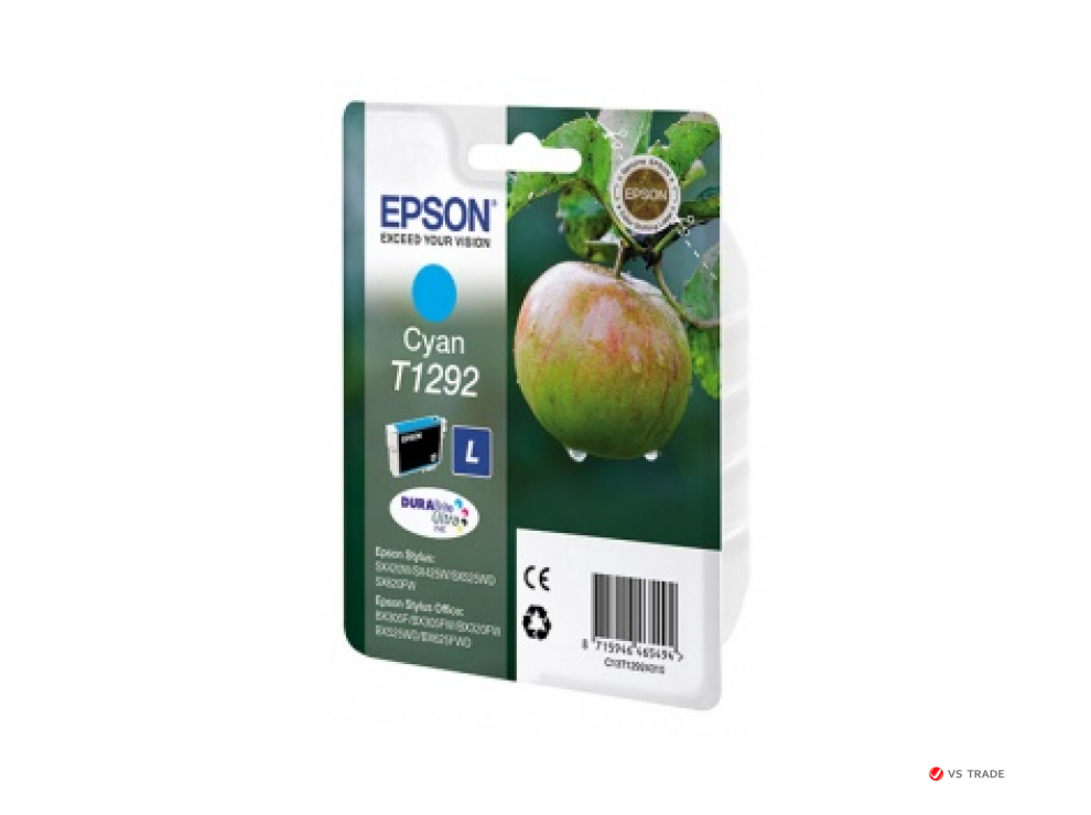 Картридж струйный Epson C13T12924012 Cyan for SX420W/BX305F new