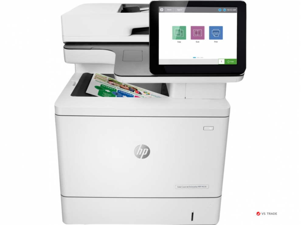 МФУ цветное HP Color LaserJet Enterprise M578dn 7ZU85A, А4, 38 стр/мин, 1,2 ГГц, USB 2.0, 500GB, 1,25GB (прит), 512МБ