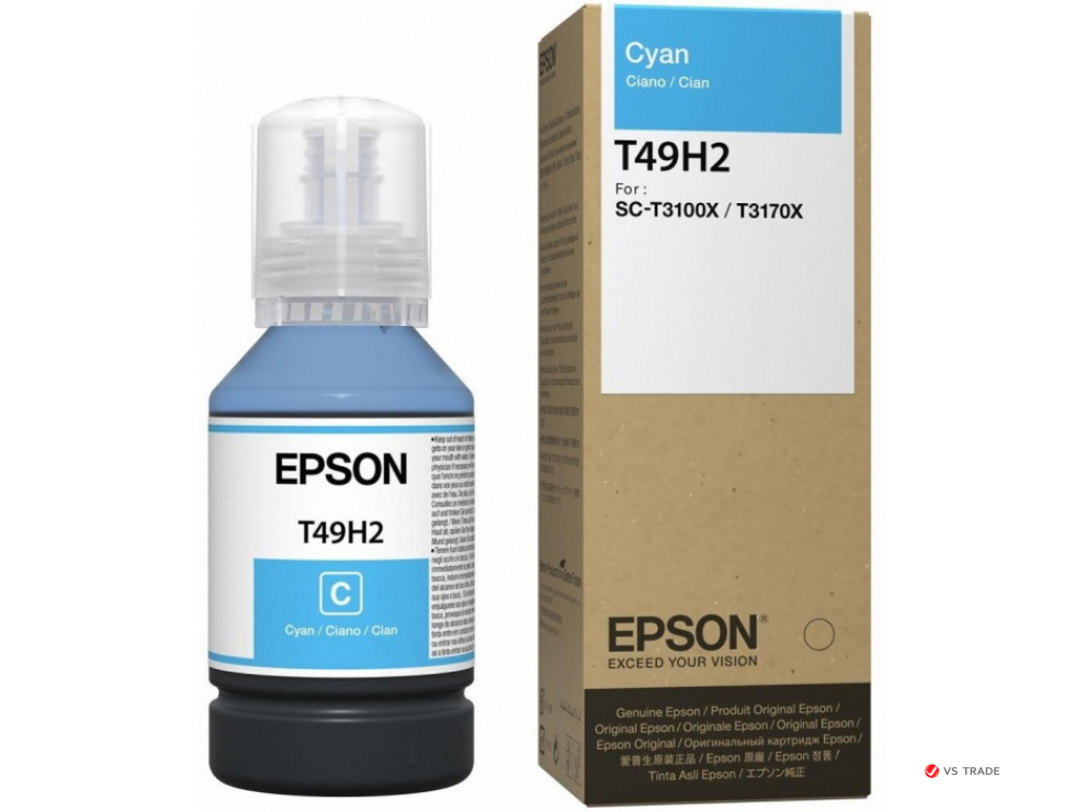 Картридж струйный Epson C13T49H200, SC-T3100x Cyan