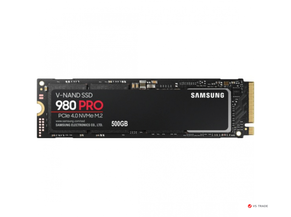 Твердотельный накопитель SSD Samsung 980 PRO MZ-V8P500BW [500 ГБ,M.2 2280 PCI-E,чтение: 6900 МБ/с,запись:5000 МБ/с,TLC]