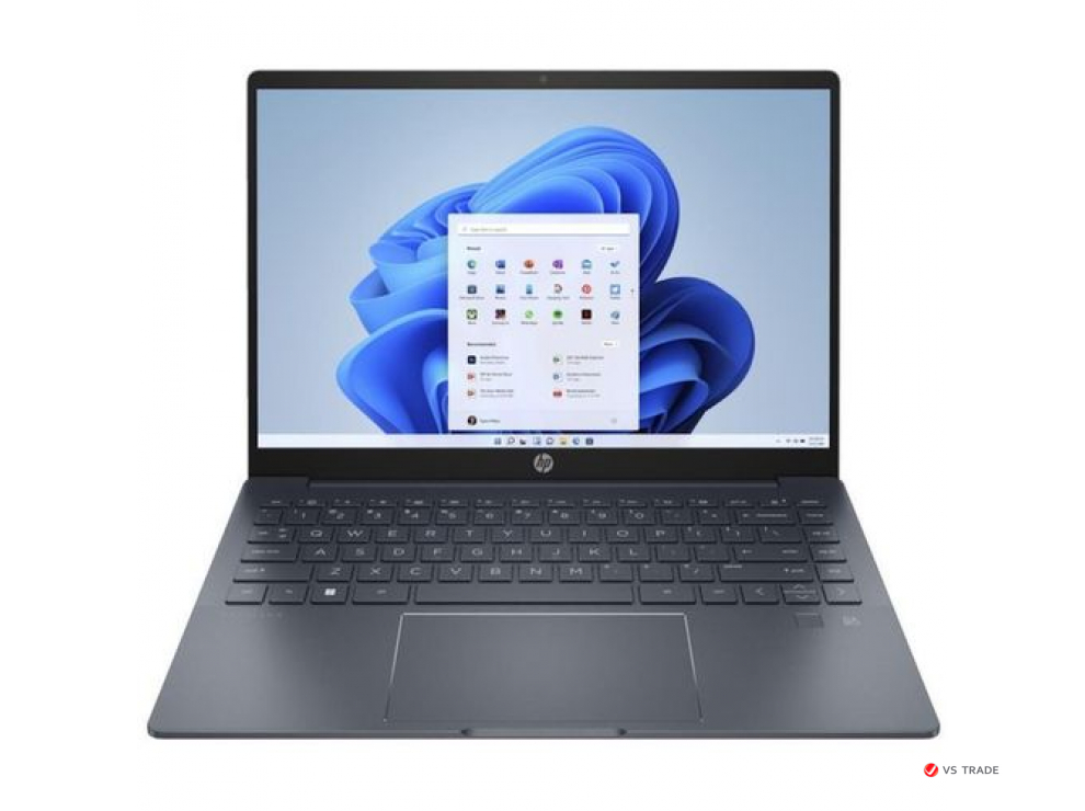 Ноутбук HP Pavilion Plus 14-eh1007ci,i5-13500H,16GB D5,1TB PCIe,Iris Xe,14quot; 2.8K OLED 400nt 90Hz,DOS,Sp Blue,FPR,5MP,1yw