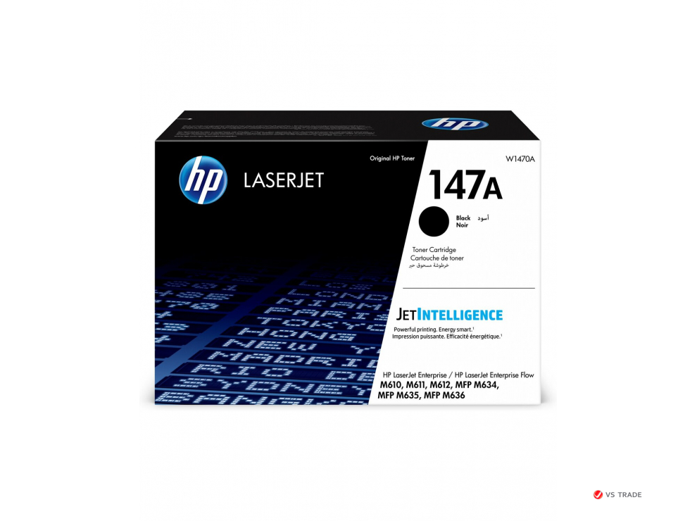 Картридж лазерный HP W1470A, 147A, черный